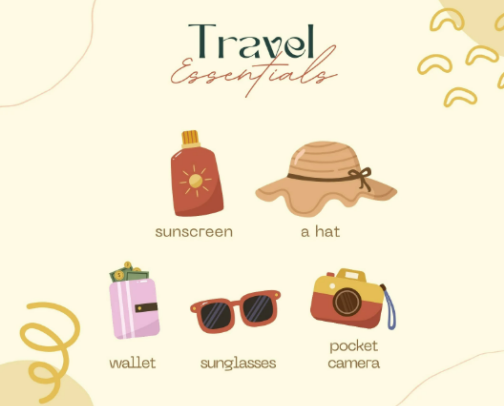 Travel Essentials for Tropical Island Vacation ☀️🏝 cover photo collage