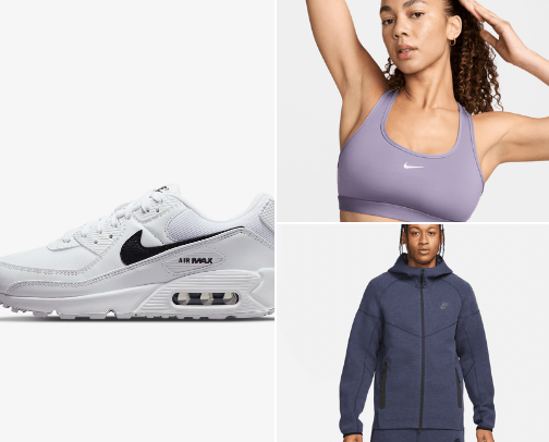 Nike's sportswear cover photo collage