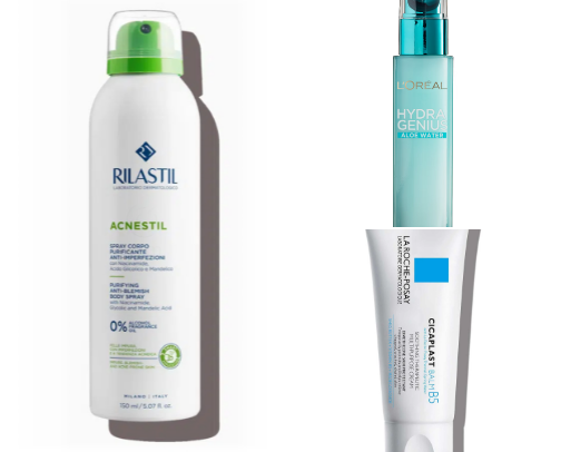 Skin care cover photo collage