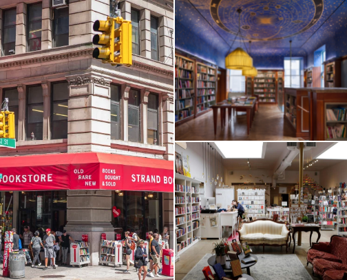 A Reader’s New York: Hidden Literary Gems & Cozy Corners cover photo collage