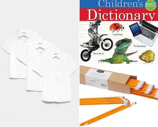 Back to school essentials cover photo collage