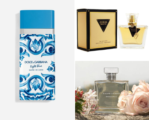 My favorite fragrances cover photo collage