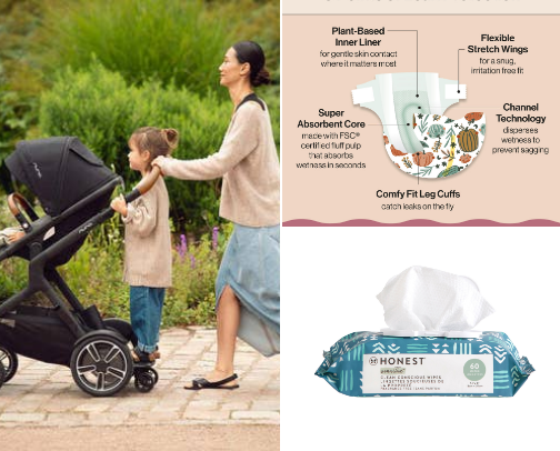Baby essentials cover photo collage
