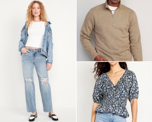 Clothing-Old Navy favorites cover photo collage