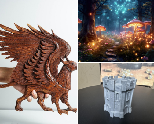 Christmas for fantasy lovers cover photo collage