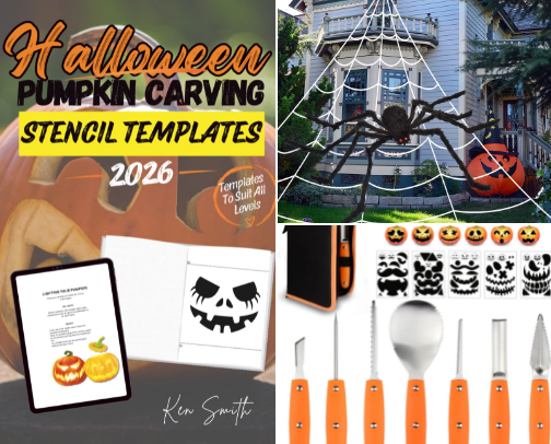 Halloween Decorating Ideas and Tips cover photo collage