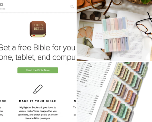 Bible study must haves✝️🤍 cover photo collage