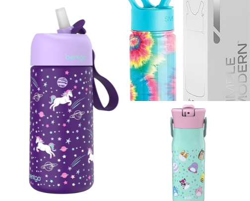 Kids Water Bottles (that we actually love!) cover photo collage