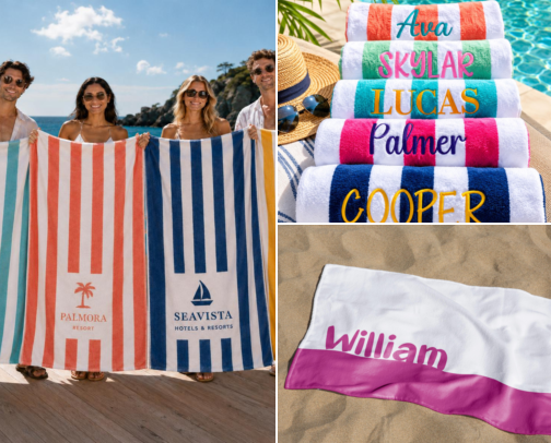 Personalized Beach Towels I Grabbed After Losing Mine For The Fifth Time cover photo collage