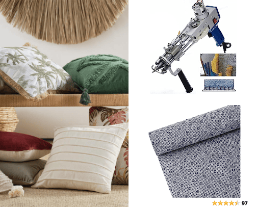 All you need to start your own tufting business or hobbie. cover photo collage