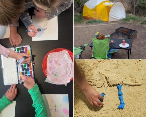 Camping With Kids || Activities for the Campsite cover photo collage
