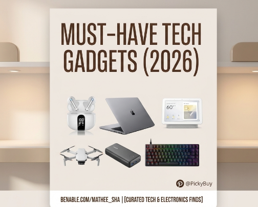 Must-Have Tech & Electronics Gadgets (2026) cover photo collage