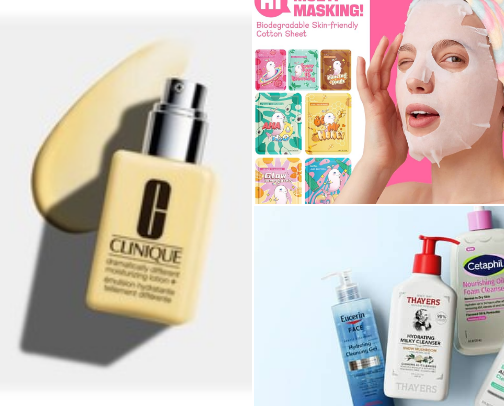 skin care cover photo collage
