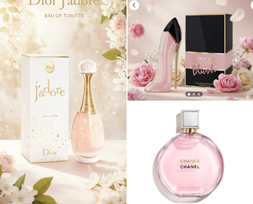 Luxury Fragrance Favorites cover photo collage