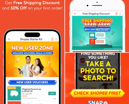 Shopee cover photo collage