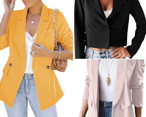 Blazers and jackets cover photo collage