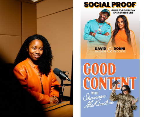 Podcasts for Single Moms Building Income cover photo collage
