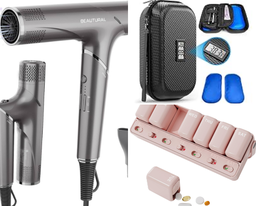 travel necessities cover photo collage