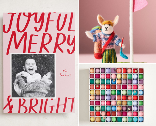Merry & Bright: Holiday Decor and Entertaining Finds Full of Color and Whimsy cover photo collage
