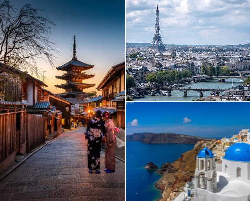 Must-Visit Destinations Across 6 Continents: Your Ultimate Travel Bucket List cover photo collage