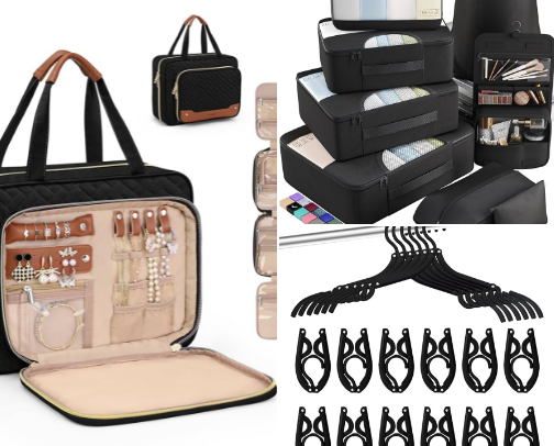Travel essentials from Amazon cover photo collage