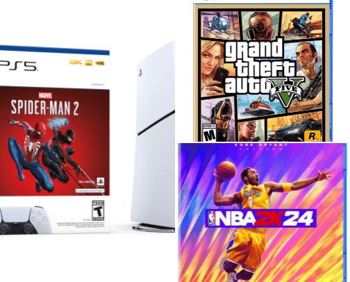 Video games & consoles cover photo collage