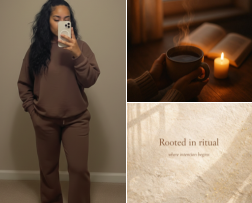 Home As a Sanctuary - A Homebody's Guide to Peace At HOME! cover photo collage