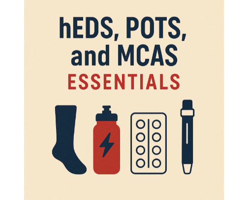 hEDS, POTS, and MCAS Essentials cover photo collage