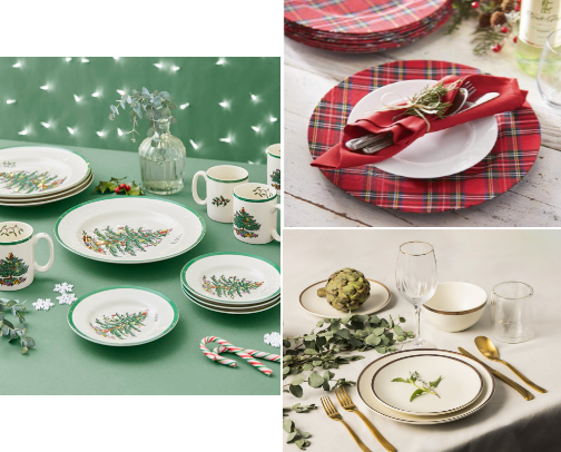Christmas Tablescape cover photo collage