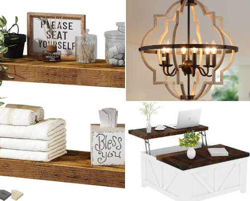 Fashionable Farmhouse Decor cover photo collage
