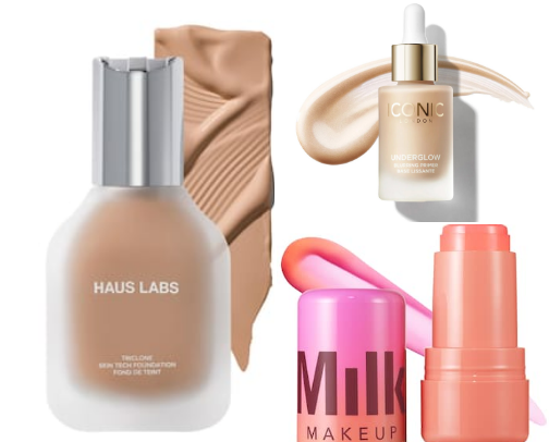 Beauty products for a basic baddie 👄 cover photo collage