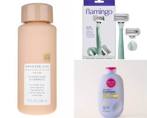Shower products cover photo collage