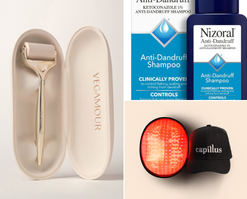 Hair Regrowth Routine for Hormonal Hair Loss cover photo collage