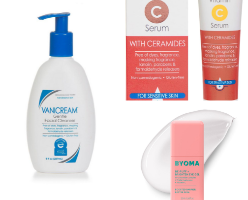 Skincare for Acne-Prone Combo Skin cover photo collage