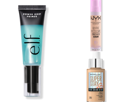 Affordable makeup products cover photo collage