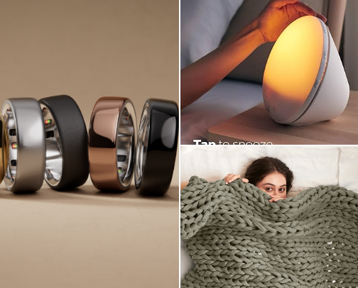 Optimized Sleep Sanctuary: Tech & Comfort for Deep Rest cover photo collage