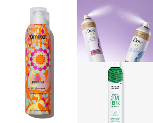 Dry shampoo cover photo collage
