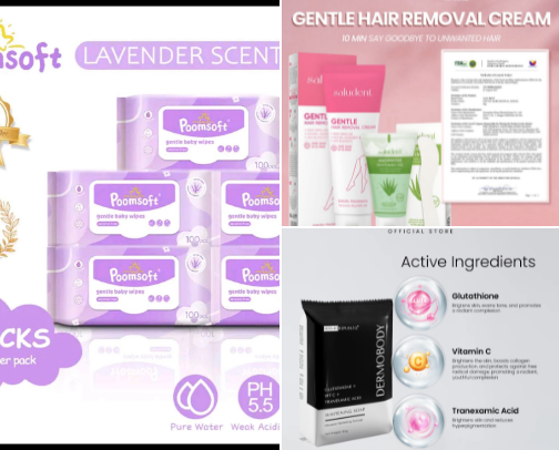Items worth looking at from Shopee PH cover photo collage