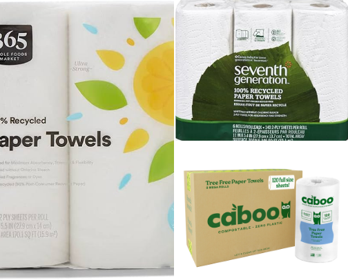Eco-Friendly Recycled Paper Towels Picks cover photo collage