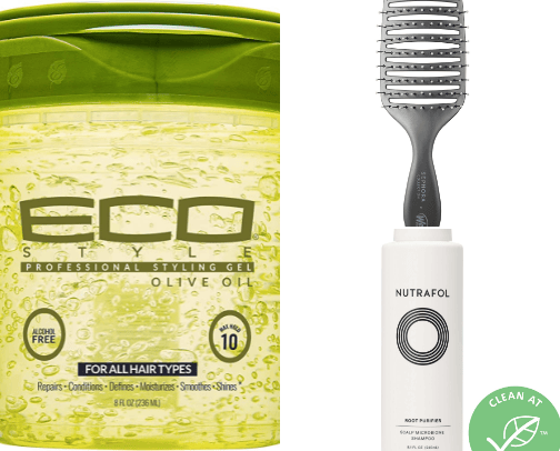 Hair products cover photo collage