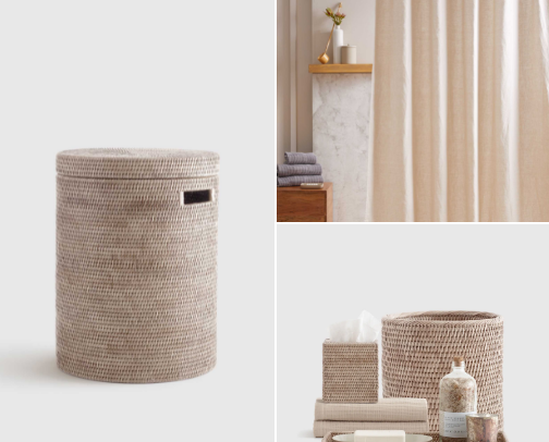 Beachy Bathroom cover photo collage
