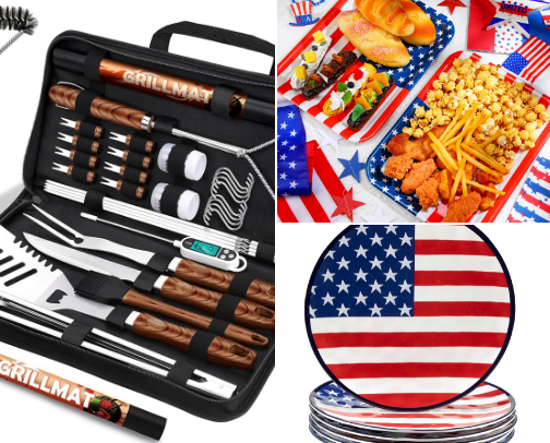 Red, White, Blue, & BBQ: My July 4th Essentials + Recipes cover photo collage