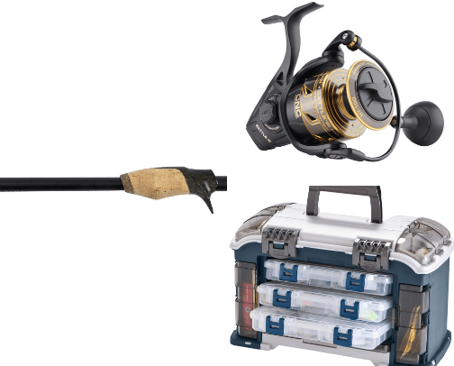 Fishing gear cover photo collage