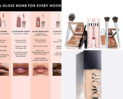 Makeup tips from a Scandinavian cover photo collage