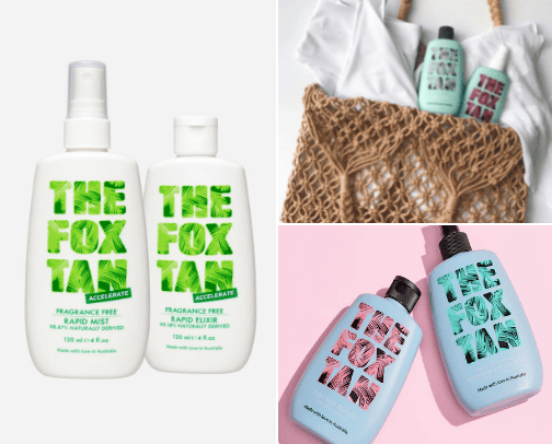 Safe Tanning products🌞 cover photo collage