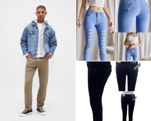 Gap classic Straight Jeans cover photo collage