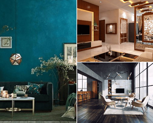 Enterier design cover photo collage