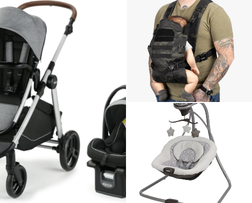 Baby product must haves cover photo collage