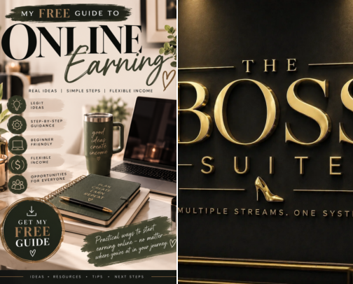 Digital Products & Online Earning for Moms cover photo collage