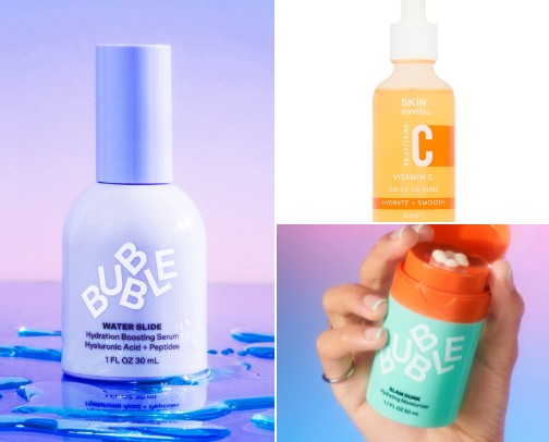 Simple skincare products for beginners cover photo collage